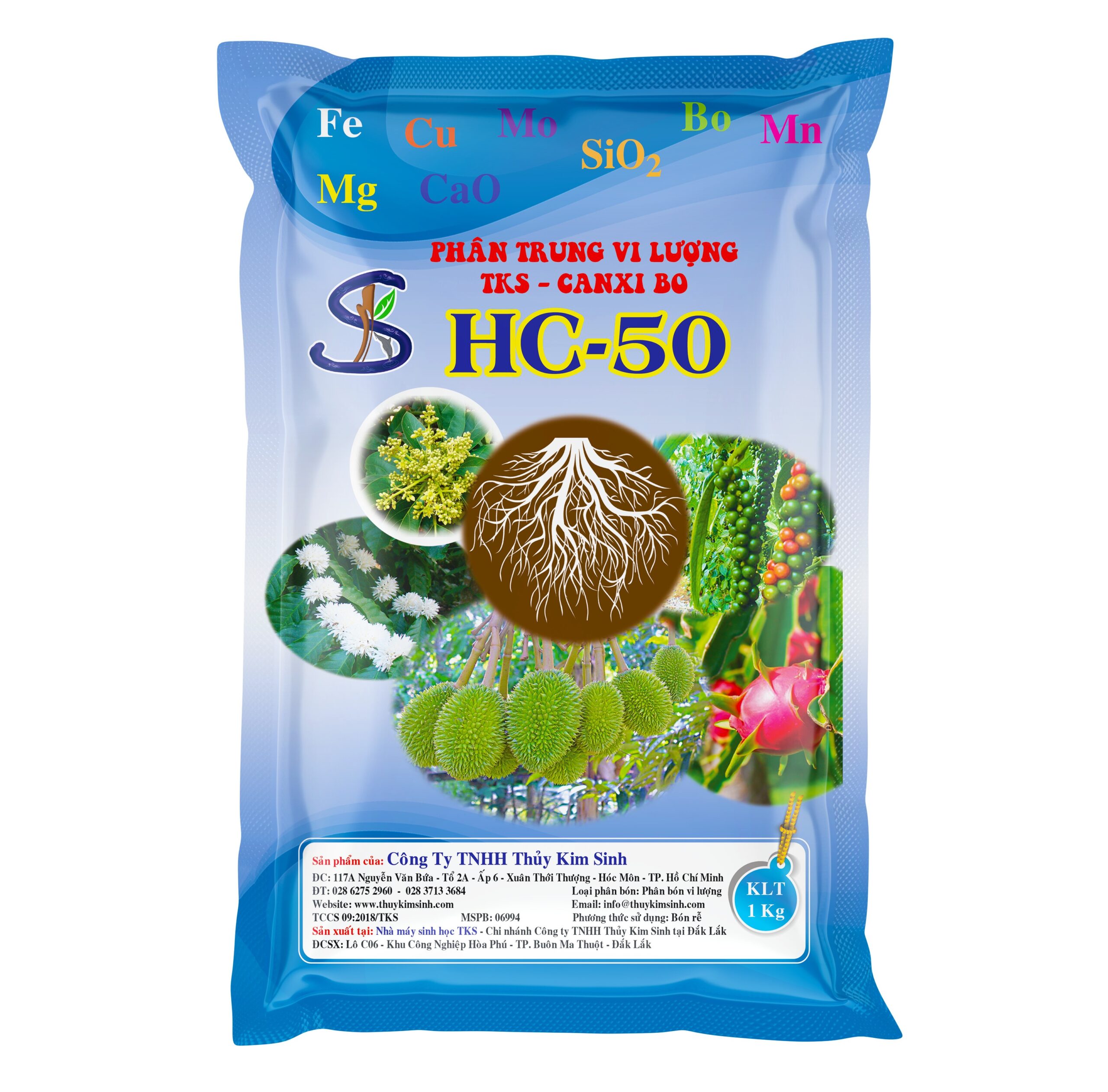 Phân Bón Trung Vi Lượng Bón Rễ TKS – HC 50 Giúp Kích Rễ Mạnh, Hấp Thu Vi Lượng Tối Ưu