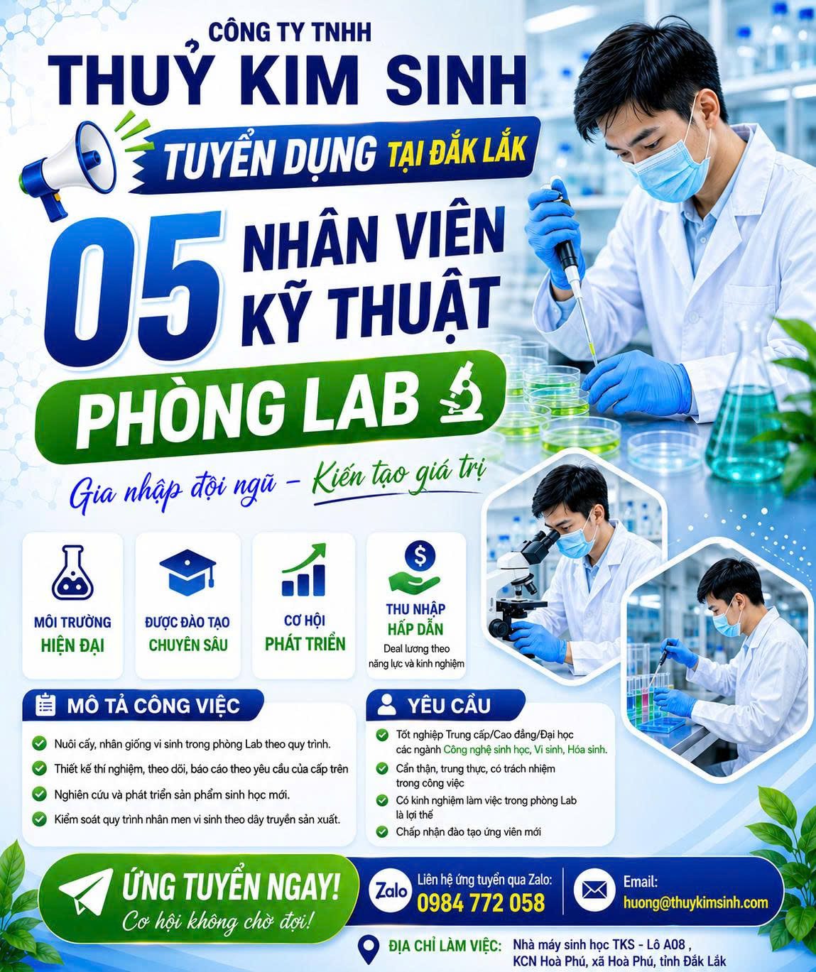 tuyển dụng nhân viên kỹ thuật