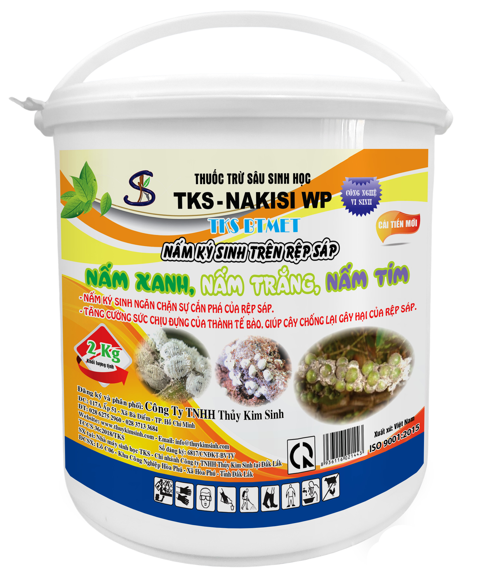 Vi Sinh Diệt Rệp Sáp, Sâu, Rầy TKS BT MET: Nấm 3 Màu