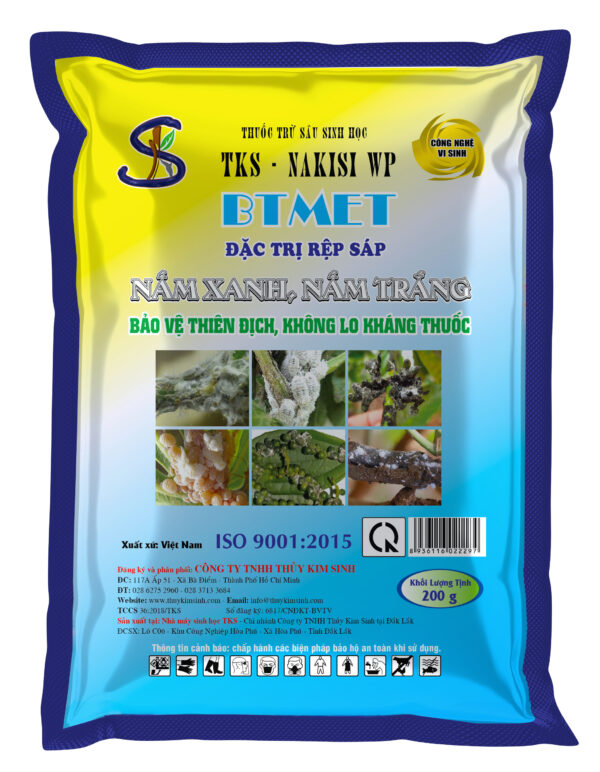 Nấm 3 Màu TKS - BT Met: Ngăn Rệp Sáp, Sâu Rầy Hiệu Quả